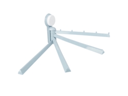 Toallero de acero inoxidable, toallero giratorio con ventosa para baño, accesorio para toallero (azul)