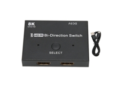 Interfaz Multimedia Hd Bidireccional De 48 Gbps 2x1/1x2. Compatible Con 8k A 60 Hz Y 4k A 120 Hz.