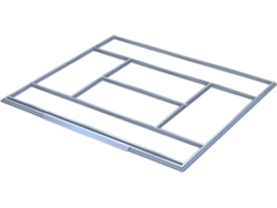 Fundación para Caseta HABITAT ET JARDIN Rosas (Acero Galvanizado - 1.99x1.05 M - 4.07 M²)