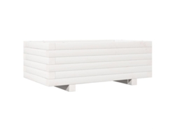 Jardinera De Jardín VIDAXL Blanco Madera (70x40x26.5 cm)