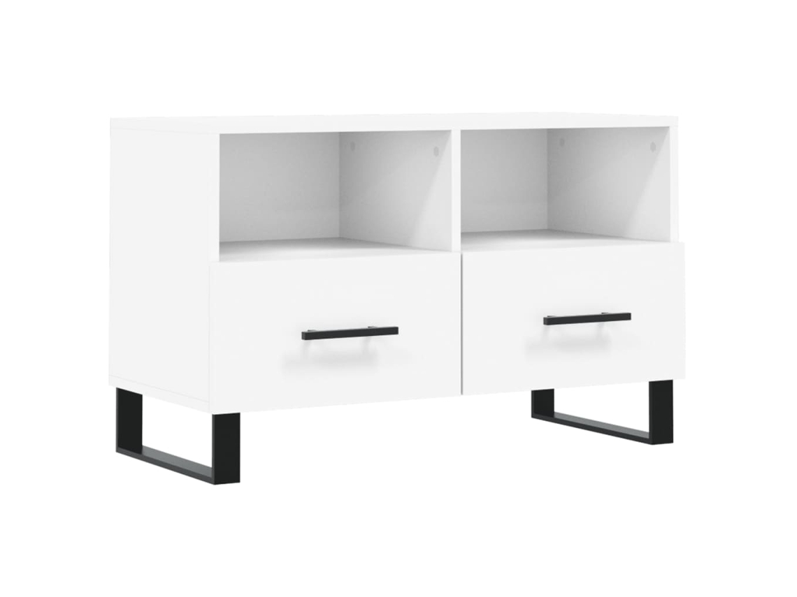 Maison Exclusive - Mueble Para Tv Madera Contrachapada Blanco 80x36x50 Cm