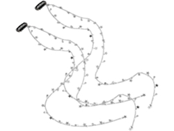 Nuobesty 2 Piezas Cadenas Para El Cabello De Aleación De Plata Con Colgantes De Estrella Accesorios Elegantes Y