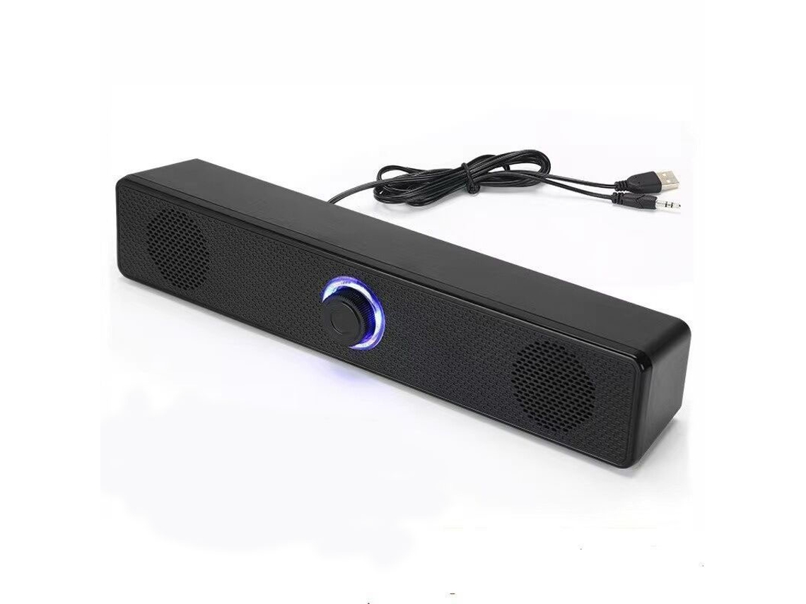 Altavoz Bluetooth Mdug, barra de sonido, monitor, PC, portátil, escritorio, auriculares con cable USB, altavoces duales LED