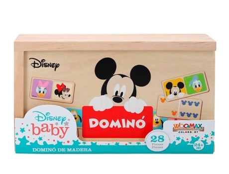 Juego de Dominó WOOMAX de madera Mickey y Minnie (2 años)