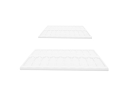Juego De 2 Soportes De Plástico Blanco Para Portaobjetos De Microscopio Con 20 Ranuras Antideslizantes.