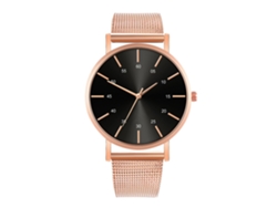 Reloj De Moda Para Hombre Y Mujer, Correa De Malla, Esfera Redonda, Movimiento De Cuarzo, Para Parejas.