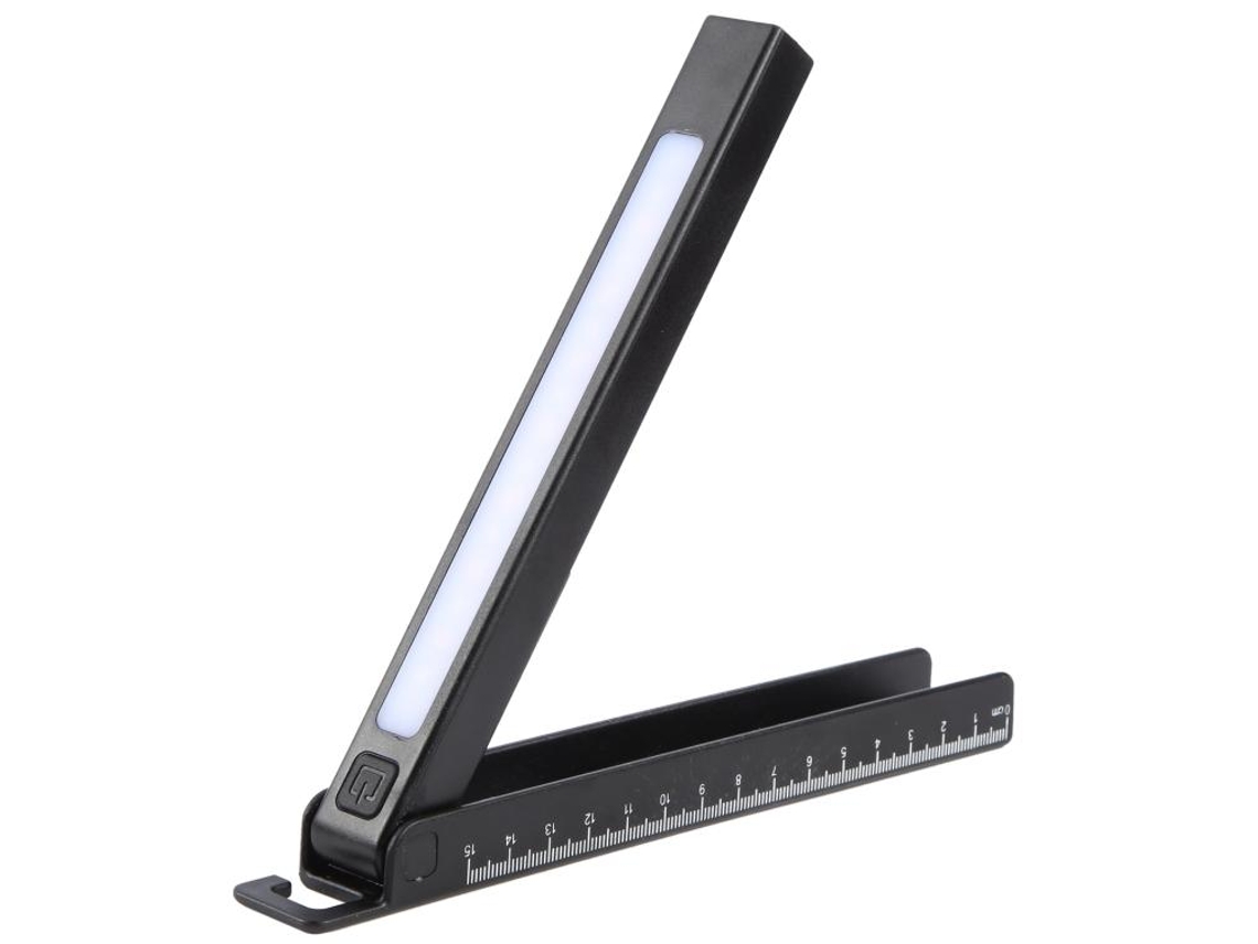 Linterna plegable multifuncional con LED para inspección en exteriores (negra)