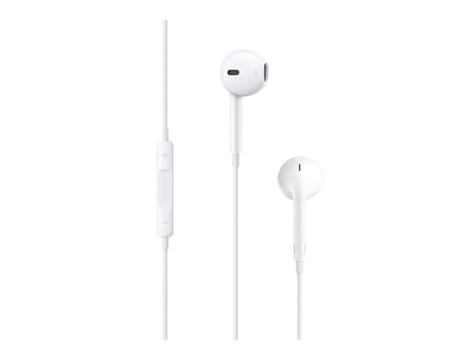 Auriculares con Cable APPLE EarPods (In Ear - Micrófono - Blanco)