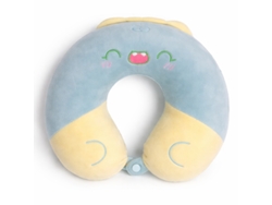 Almofada De Viagem Infantil - Dinossauro Bk A052 Verde-azizentado + Amarelo