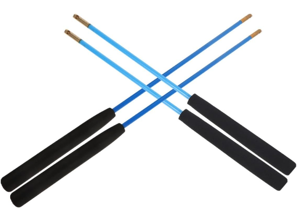 Palos De Diábolo Antideslizantes Para Fitness De Adultos Mayores, 2 Pares, Ejes De Hierro Con Cabezas De Cobre.
