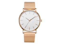 Reloj De Pulsera Analógico De Cuarzo Con Dial Redondo Moda Simple Accesorio De Joyería