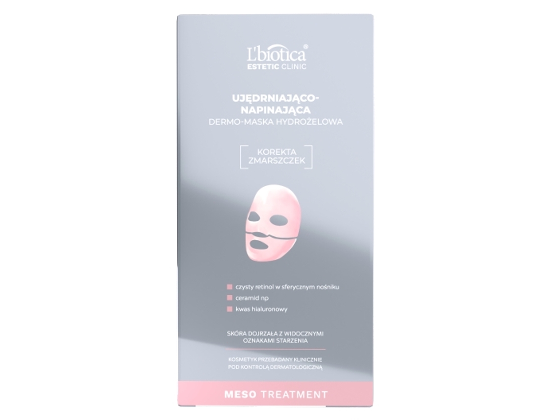 Tratamiento con mascarilla de hidrogel reafirmante y lifting para Clínica Estética Lbiotica