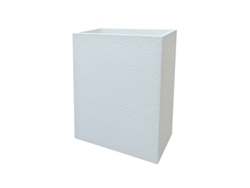 Jarrón de hormigón pintado de blanco - 50x25x70cm ARTICIMENTOS