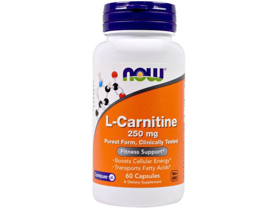 Complemento Alimentar NOW FOODS Now Foods L Carnitine 250 mg 60