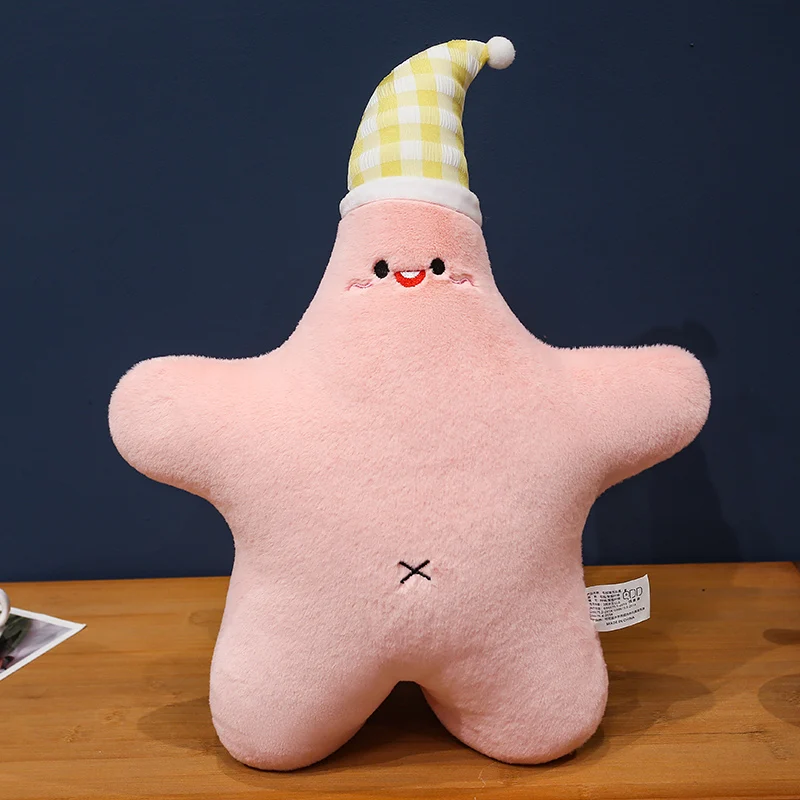 Cojín/almohadón Con Forma De Estrella De Mar Adulta (rosa, 35 Cm De Ancho, 45 Cm De Alto)