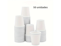 (50 unidades) Vasos de papel pequeños desechables, ideales para degustar café, caramelo y zumo.