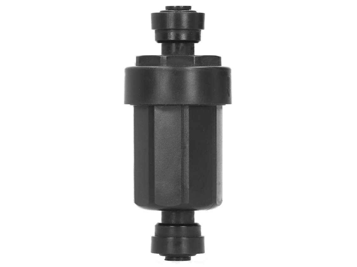 Filtro De Riego De 1/4 De Pulgada Con Conexión Rápida De Acero Inoxidable, Color Negro, Para Jardín.