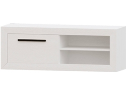 Mueble de TV MUEBLAM Niza (140x50x42 cm - Melamina - Blanco y Negro)