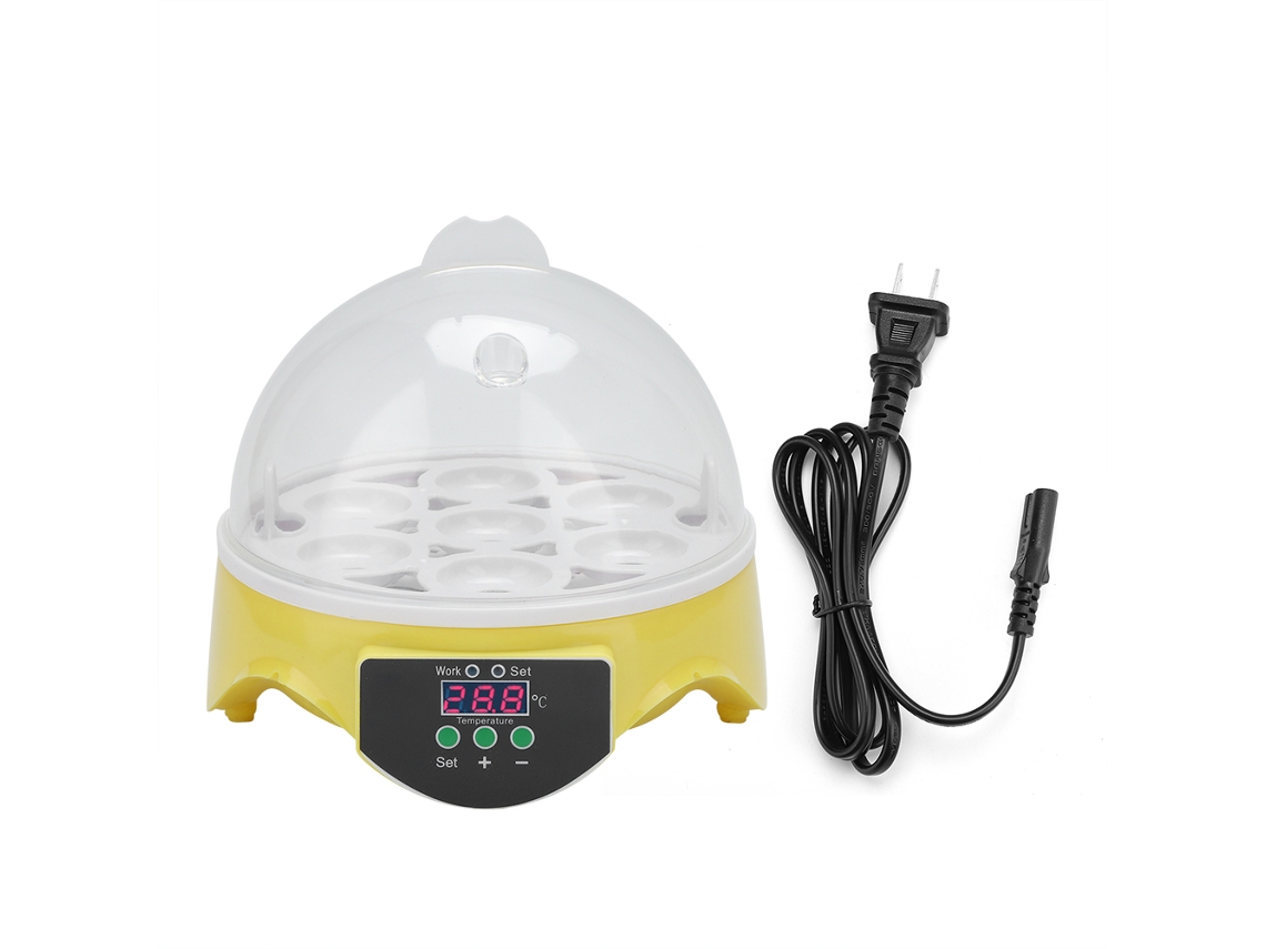 Incubadora Automática Inteligente Con Control De Temperatura Para 7 Huevos (de Gallina O Pato). Enchufe Estadounidense De 110 V.