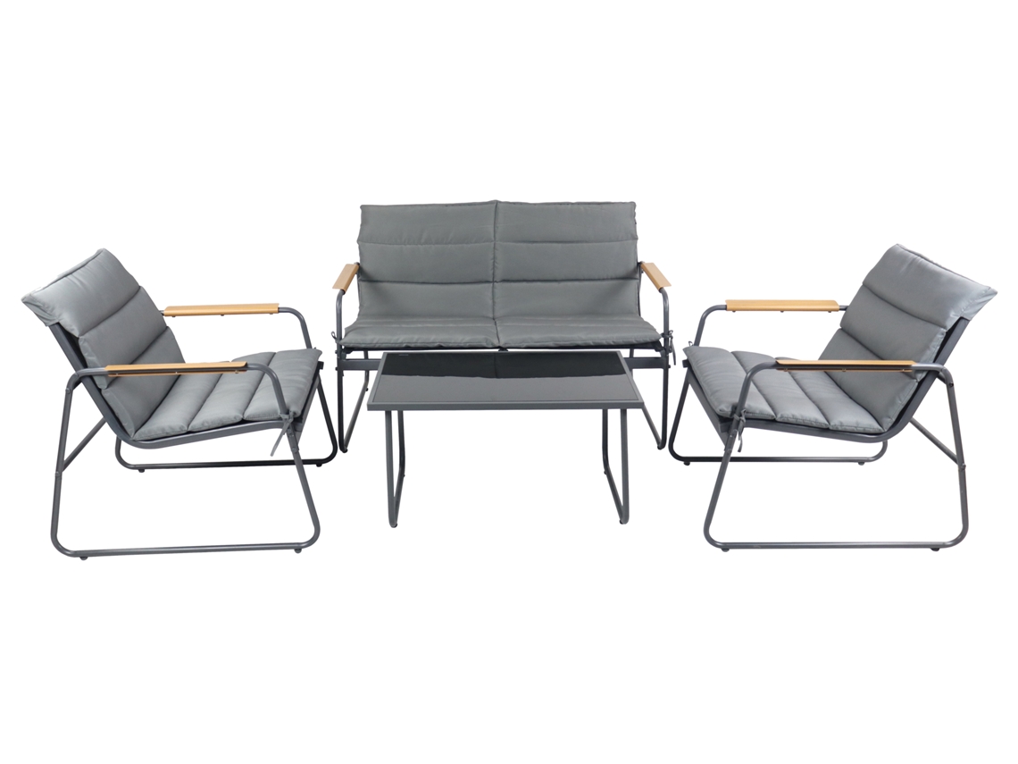 Conjunto de muebles de jardín Lexila Vcm de 4 piezas