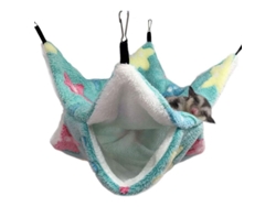 2026-hamaca Para Jaulas De Mascotas Pequeñas, Cama De Bunk Para Ardillas Voladoras (mediano, Estrella-verde)