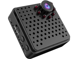 Cámara IP de seguridad Yizhood 1080P con gran angular y detección de movimiento (negra)