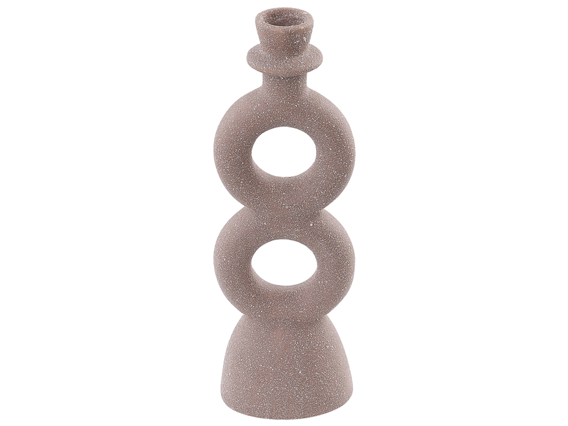 Accesorio decorativo BELIANI Naousa de Porcelana Beige 8x6x23