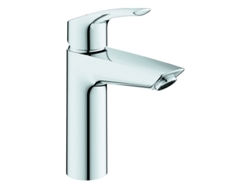 Mezclador Monomando De Lavabo Grohe Eurosmart, Tamaño M, Proyección 121 Mm, Sin Desagüe Automático, 23324003, Color Cromado