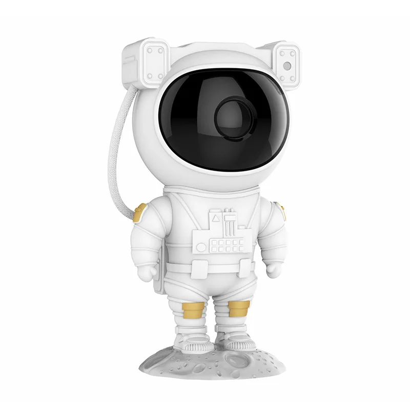 (Enchufe blanco) Lámpara de proyección de galaxia con diseño de astronauta