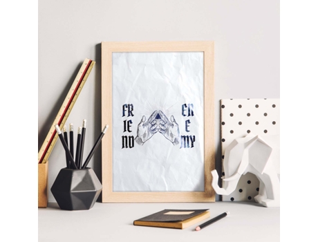 Póster NACNIC Amigo Enemigo con Ilustraciones de Magia y El Mundo de Lo Oculto.