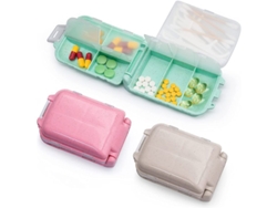 Organizador De Pastillas De 3 Capas Con 8 Compartimentos, Pequeño, Pastillero De Viaje Resistente A La Humedad