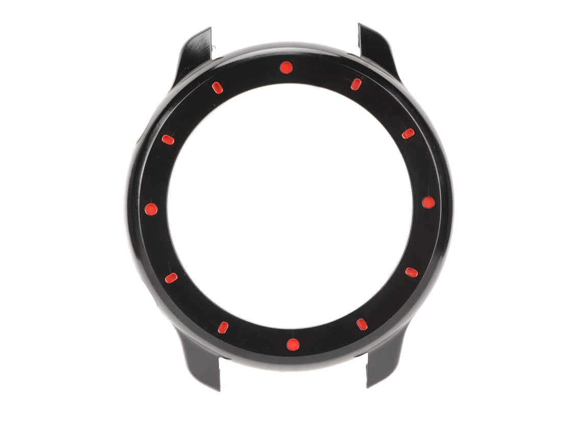 Capa Protetora Para Relógio Inteligente Amazfit Gtr 47mm Bumper Protector De Plástico Preto Vermelho
