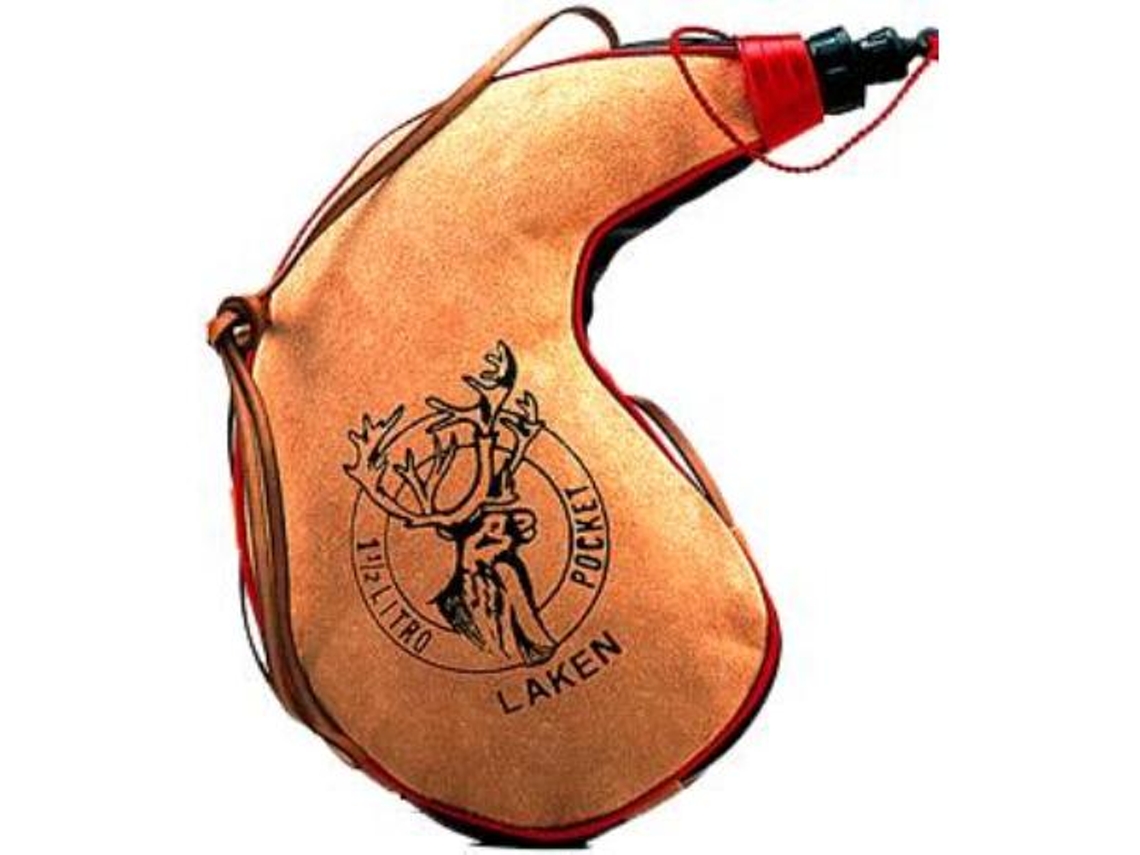 Laken bota vino de piel curva  1,5 litros pk1500-c