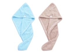 Toallas para el cabello, toalla de microfibra de secado rápido, gorro de ducha Rosewell