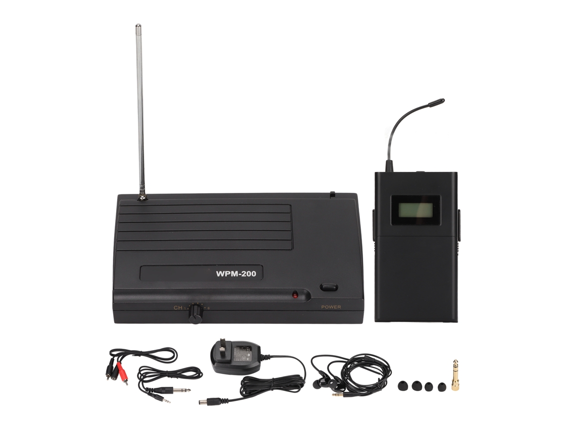 Sistema De Monitor In-ear Inalámbrico De 6 Canales Uhf Para Grabación En Estudio Y Escenario