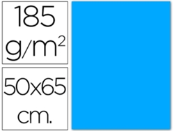 0040233 :CARTULINA 185 GRS 50X65 CM. GUARRO. MALDIVES AZUL Precio Uni. vender múltiplos 25