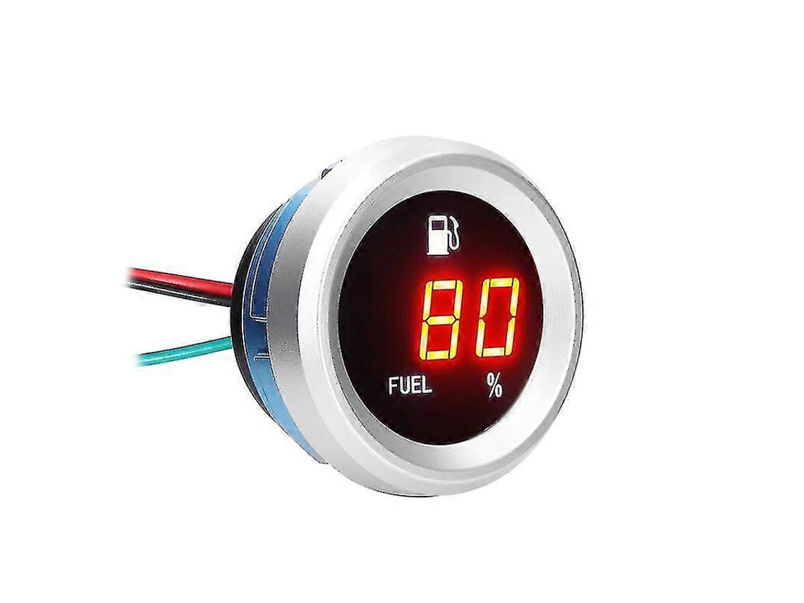 Indicador digital de nivel de combustible con alarma intermitente de 9-35 V para coche y motocicleta.