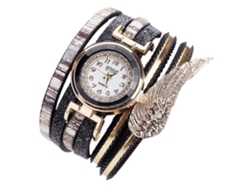 Reloj De Pulsera Multicapa Para Mujer Con Decoración De Diamantes De Imitación Y Movimiento De Cuarzo.