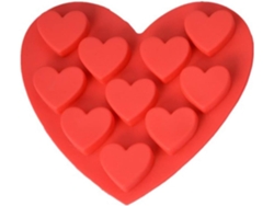 Moho de hielo en forma de corazón JEIIBRZUI color rojo