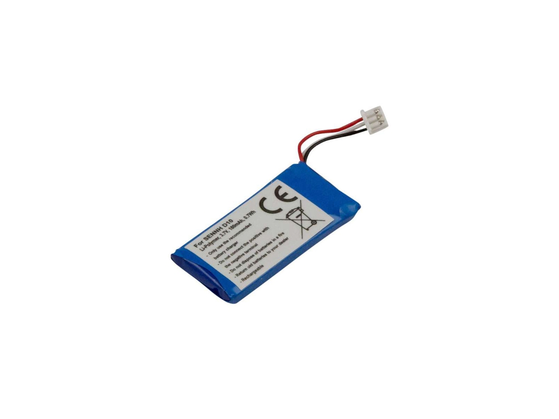 Bateria Capacete Compatível Sennheiser D10 3.7v Li Polymer 180mah Azul Avizar