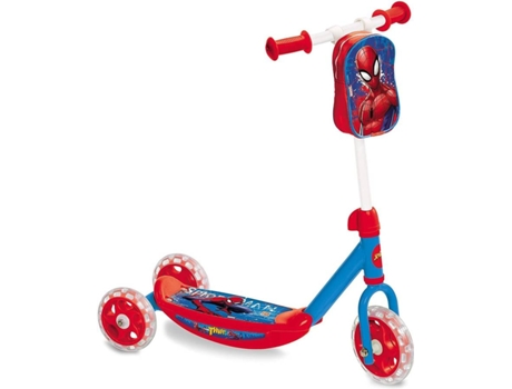 Spiderman Patinete 3 ruedas con bolsa mondo toys 18273 idade 2