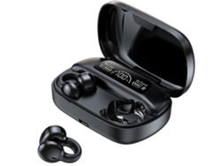 Mini auriculares Bluetooth con clip para deportes y videojuegos - Producto electrónico con cancelación de ruido - Negro