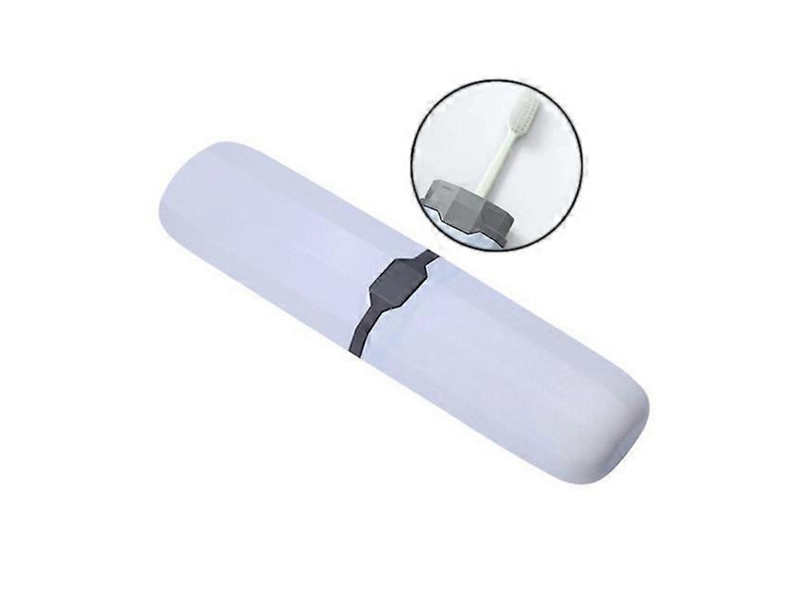 Caja portátil Rosewell para guardar cepillos de dientes y pasta de dientes, ideal para viajes al aire libre (blanca)