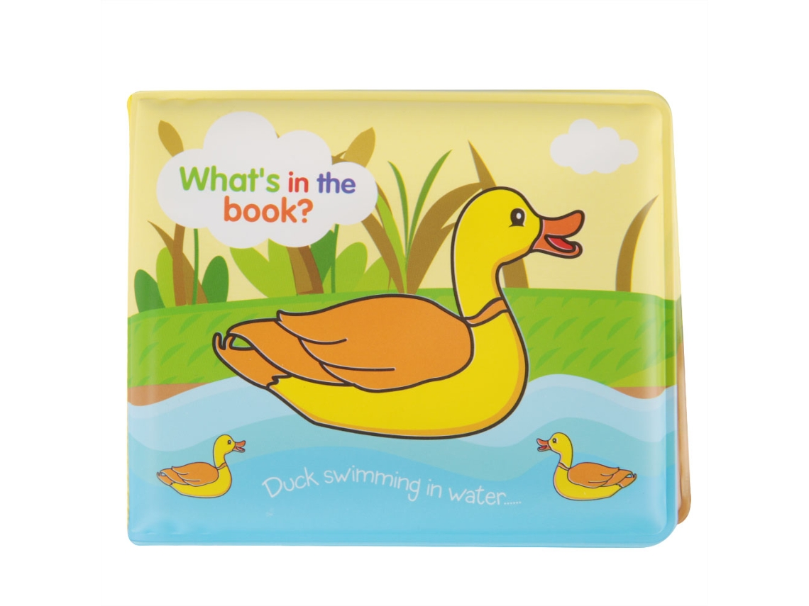 Rebe-libro De Baño Para Bebé De Plástico Resistente A Rasgaduras Juguete De Ducha Juguete Educativo Temprano Para Bebés (pato)