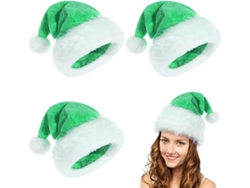 Es Un Conjunto De 3 Gorros Navideños Para Adultos, Confeccionados Con Un Material Grueso, Cálido Y Afelpado. Son Perfectos Como Regalo Para