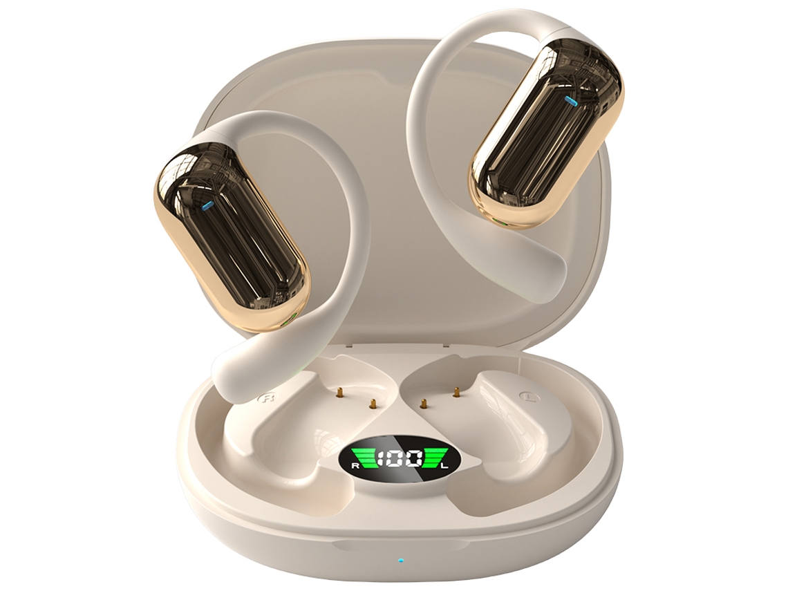 Auriculares inalámbricos Bluetooth, llamadas nítidas y duraderas, compatibles con iPhone y Android. (caqui)
