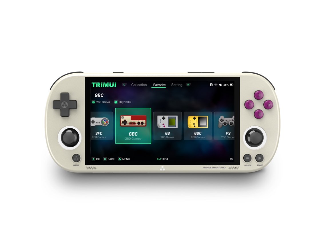 Consola De Juegos Portátil Linux Pantalla Ips De 4.96 Pulgadas Allwinner A133p
