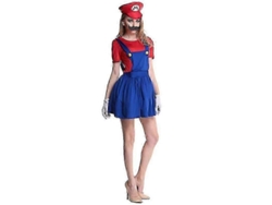2026altiro-disfraz De Cosplay De Luigi De Super Mario, De Alta Calidad, Para Adultos Y Niños, M Mario Rojo Mujer