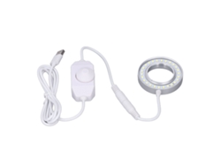Anillo De Luz Led Para Microscopio Con Regulador De Brillo Ajustable Y Botón En Espiral - Accesorio Para Microscopio