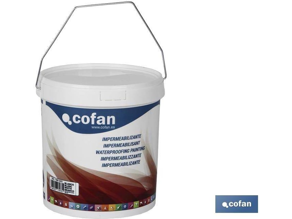 Revestimiento Impermeabilizante para Interior y Exterior COFAN  Blanco (4L)